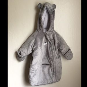 NWOT  Carter’s Baby Bundle up cozy pram faux fur
